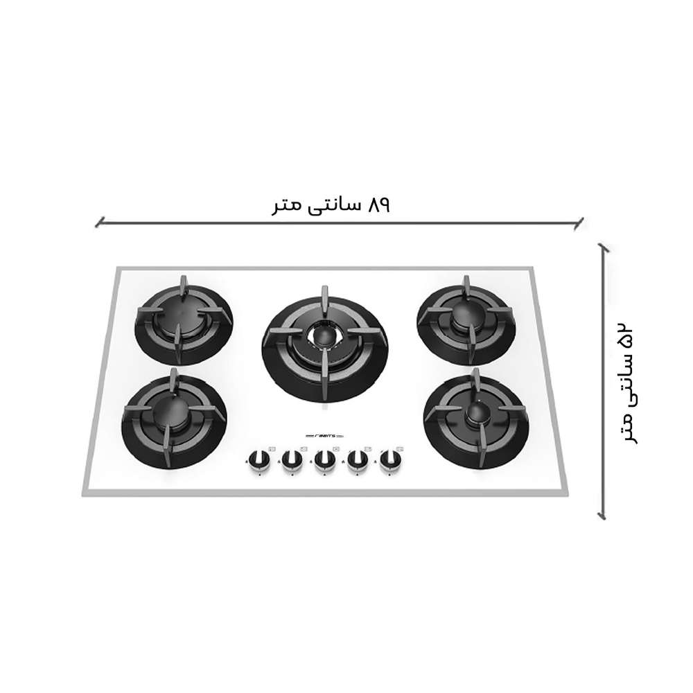 اجاق گاز شیشه ای رابیتس مدل RG-551W