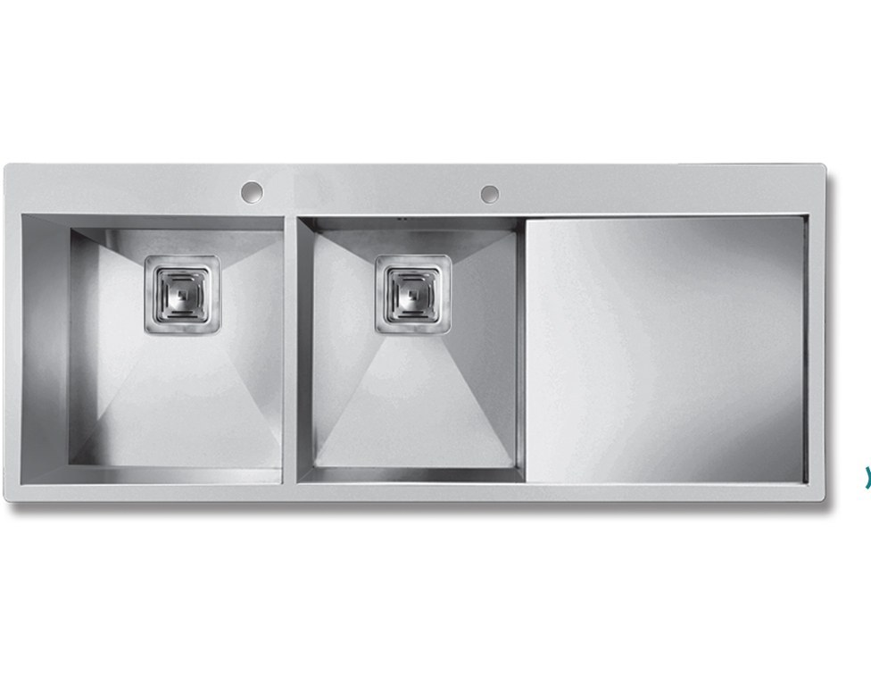 سینک ظرفشویی توکار اخوان مدل 357 دو لگن